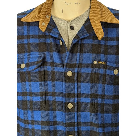 Polo Ralph Lauren Lodge Plaid Wool Blend Shirt Jacket NWT - Picture 2 of 5